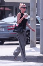 CHARLOTTE MCKINNEY Out for Coffee in Beverly Hills 08/23/2021