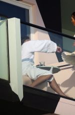 CHLOE FERRY at a Balcony of Her Hotel Room in Ibiza 08/04/2021
