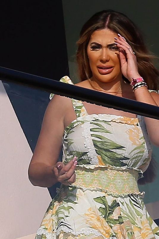 CHLOE FERRY at a Balcony of Her Hotel Room in Ibiza 08/04/2021