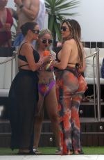 CHLOE FERRY in Bikini at a Beach Club in Ibiza 08/02/2021