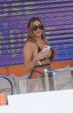 CHLOE FERRY in Bikini at a Beach Club in Ibiza 08/02/2021