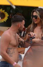 CHLOE FERRY in Bikini at a Beach Club in Ibiza 08/02/2021