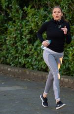 CHLOE GOODMAN Out Jogging in Hove 08/25/2021