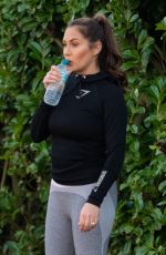 CHLOE GOODMAN Out Jogging in Hove 08/25/2021
