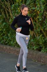 CHLOE GOODMAN Out Jogging in Hove 08/25/2021
