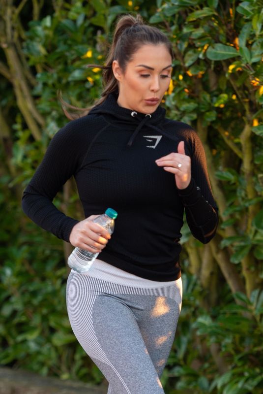 CHLOE GOODMAN Out Jogging in Hove 08/25/2021