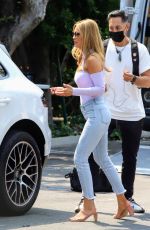 CHRISHELL STAUSE and EMMA HERNAN on the Set fo Selling Sunset, Season 4 in Beverly Hills 08/17/2021