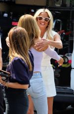 CHRISHELL STAUSE and EMMA HERNAN on the Set fo Selling Sunset, Season 4 in Beverly Hills 08/17/2021