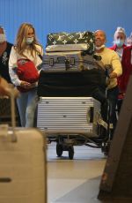 CHRISHELL STAUSE, MARY FOITZGERALD, TINA LOUISE and Jason Oppenheim at LAX Airport 08/09/2021