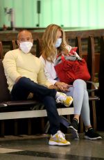 CHRISHELL STAUSE, MARY FOITZGERALD, TINA LOUISE and Jason Oppenheim at LAX Airport 08/09/2021