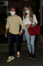 CHRISHELL STAUSE, MARY FOITZGERALD, TINA LOUISE and Jason Oppenheim at LAX Airport 08/09/2021