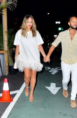 CHRISSY TEIGEN and John Legend at Dinner Date in New York 08/19/2021