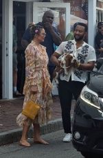 CHRISSY TEIGEN and John Legend Out in Edgartown 08/07/2021