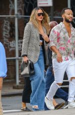 CHRISSY TEIGEN and John Legend Out in New York 08/19/2021
