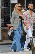 CHRISSY TEIGEN and John Legend Out in New York 08/19/2021