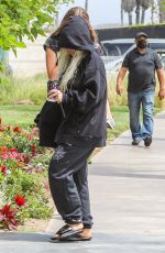CHRISTINA AGUILERA Catch a Private Jet Out of LAX 08/29/2021