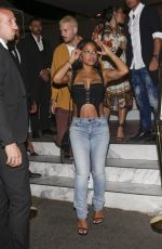 CHRISTINA MILIAN and Matt Pokora at Opera Restaurant in Saint-Tropez 08/03/2021