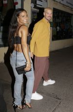 CHRISTINA MILIAN and Matt Pokora at Opera Restaurant in Saint-Tropez 08/03/2021