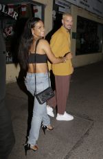 CHRISTINA MILIAN and Matt Pokora at Opera Restaurant in Saint-Tropez 08/03/2021