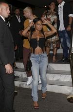 CHRISTINA MILIAN and Matt Pokora at Opera Restaurant in Saint-Tropez 08/03/2021