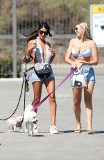 CJ FRANCO and VICTORIA LARSON Out at a Beach in Santa Monica 08/04/2021