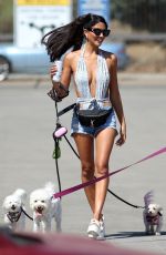 CJ FRANCO and VICTORIA LARSON Out at a Beach in Santa Monica 08/04/2021