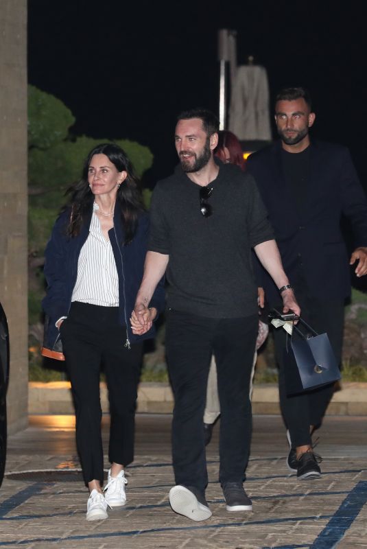 COURTENEY COX and Johnny McDaid at Nobu in Malibu 08/02/2021