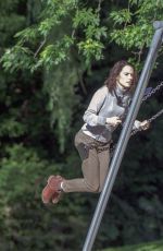 DAISY RIDLEY on the Set of The Marsh King