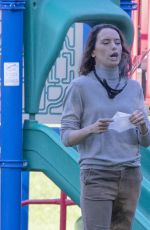 DAISY RIDLEY on the Set of The Marsh King