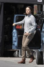 DAISY RIDLEY on the Set of The Marsh King