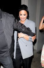 DEMI LOVATO at Craig;s in West Hollywood 08/14/2021