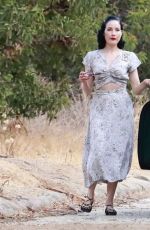 DITA VON TEESE Filming a Project at Griffith Park in Los Feliz 08/23/2021