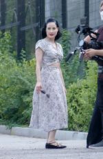 DITA VON TEESE Filming a Project at Griffith Park in Los Feliz 08/23/2021