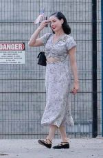 DITA VON TEESE Filming a Project at Griffith Park in Los Feliz 08/23/2021