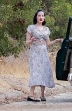 DITA VON TEESE Filming a Project at Griffith Park in Los Feliz 08/23/2021