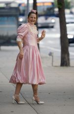 DREW BARRYMORE on the Set of Unknown Project in New York 08/25/2021