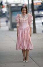 DREW BARRYMORE on the Set of Unknown Project in New York 08/25/2021