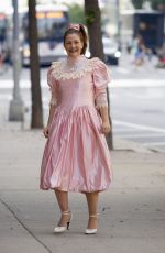 DREW BARRYMORE on the Set of Unknown Project in New York 08/25/2021