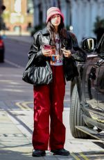 DUA LIPA Arrives at Her Hotel in London 08/25/2021