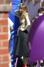 ELEANOR TOMLINSON on the Set of The Offenders in Bristol 08/10/2021