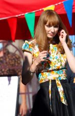 ELEANOR TOMLINSON on the Set of The Offenders in Bristol 08/10/2021