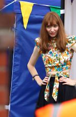 ELEANOR TOMLINSON on the Set of The Offenders in Bristol 08/20/2021