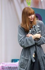 ELEANOR TOMLINSON on the Set of The Offenders in Bristol 08/20/2021