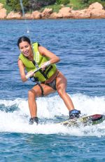 ELISABETTA GREGORACI Jet Skiing in Portocervo 08/04/2021