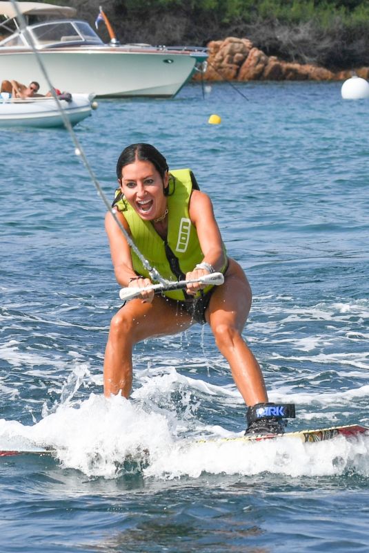 ELISABETTA GREGORACI Jet Skiing in Portocervo 08/04/2021