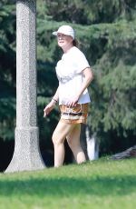 ELLEN POMPEO and Chris Ivery Out Hiking at Griffith Park in Los Angeles 08/16/2021