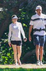 ELLEN POMPEO and Chris Out Hiking at Griffith Park in Los Feliz 08/02/2021