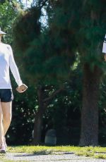 ELLEN POMPEO and Chris Out Hiking at Griffith Park in Los Feliz 08/02/2021