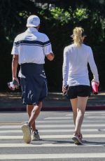 ELLEN POMPEO and Chris Out Hiking at Griffith Park in Los Feliz 08/02/2021