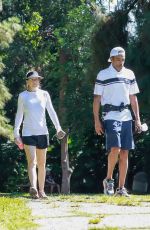 ELLEN POMPEO and Chris Out Hiking at Griffith Park in Los Feliz 08/02/2021